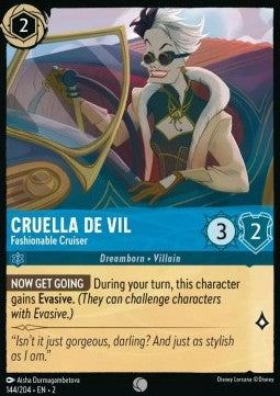 Cruella De Vil - Fashionable Cruiser