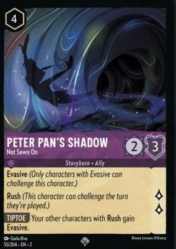 Peter Pan's Shadow - Not Sewn On